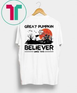 Snoopy Great Pumpkin Believer Since 1966 Shirt for Mens Womens