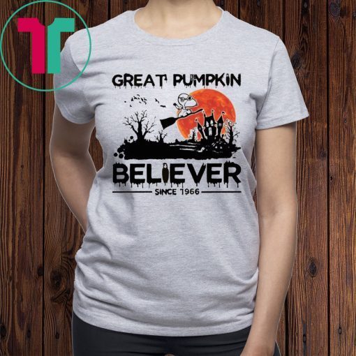 Snoopy Great Pumpkin Believer Since 1966 Shirt for Mens Womens