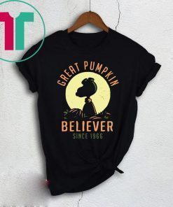 Snoopy Great Pumpkin Believer Since 1966 Tee Shirt