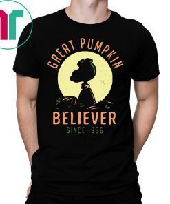 Snoopy Great Pumpkin Believer Since 1966 Tee Shirt