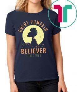 Snoopy Great Pumpkin Believer Since 1966 Tee Shirt