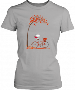 Snoopy Riding A Bicycle Hello Autumn Funny 2019 T-Shirt