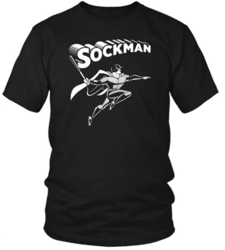 Socman Mike auchman the sock man new york yankess T-Shirt