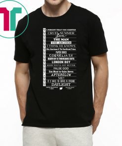 Stella Taylor Swift Black Tee With Tracklist T-Shirt for Mens Womens Kids