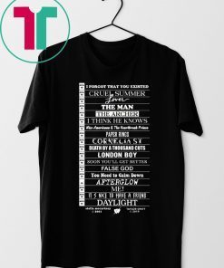 Stella Taylor Swift Black Tee With Tracklist T-Shirt for Mens Womens Kids