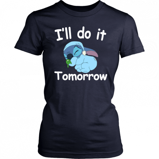 Stich I'll Do It Tomorrow Classic Tee Shirt