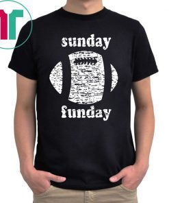 Sunday funday football shirt for mens womens kids