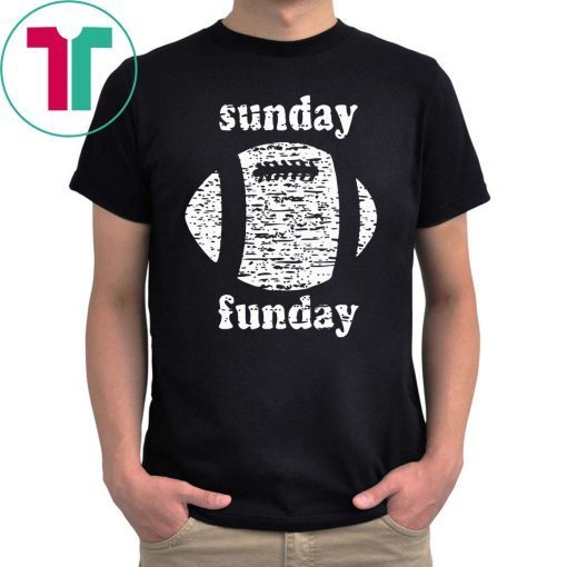 Sunday funday football shirt for mens womens kids