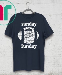 Sunday funday football shirt for mens womens kids