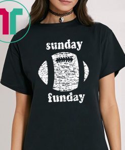 Sunday funday football shirt for mens womens kids