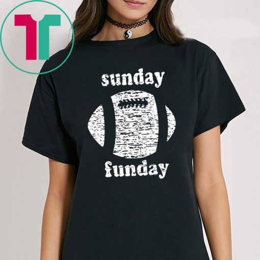 Sunday funday football shirt for mens womens kids