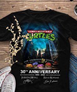 Teenage mutant ninja turtles 30th anniversary 1990-2020 signatures T-Shirt