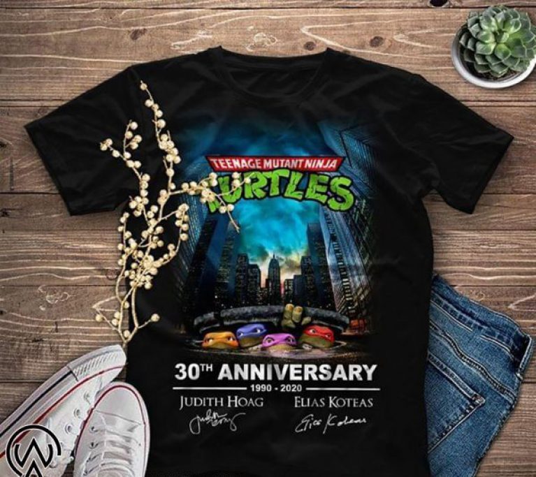 Teenage mutant ninja turtles 30th anniversary 1990-2020 signatures T-Shirt