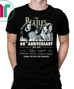 The Beatles 60th Anniversary Tee Shirt