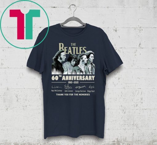 The Beatles 60th Anniversary Thank You For The Memories Unisex Shirt