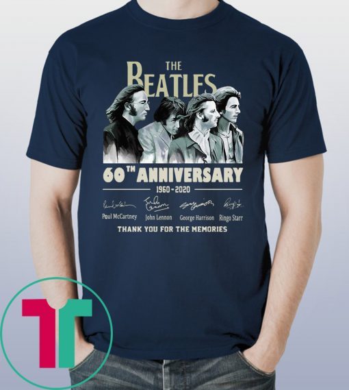 The Beatles 60th Anniversary Thank You For The Memories Unisex Shirt