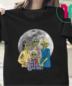 Vintage The Golden Ghouls Sunset Halloween Shirt