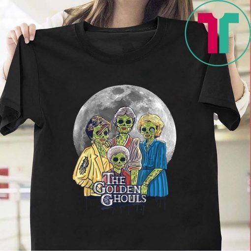 Vintage The Golden Ghouls Sunset Halloween Shirt