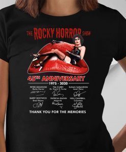45th Anniversary The Rocky Horror Show 1975 2020 Thank You For The Memories T-Shirt