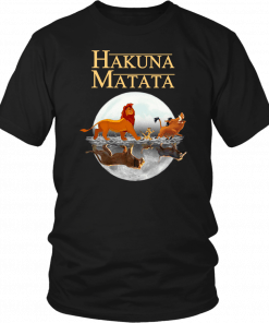 The lion king hakuna matata simba timon and pumba reflection Unisex T-Shirt