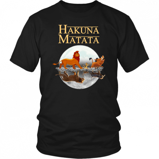 The lion king hakuna matata simba timon and pumba reflection Unisex T-Shirt