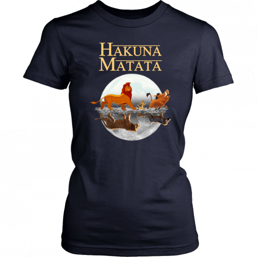 The lion king hakuna matata simba timon and pumba reflection Unisex T-Shirt