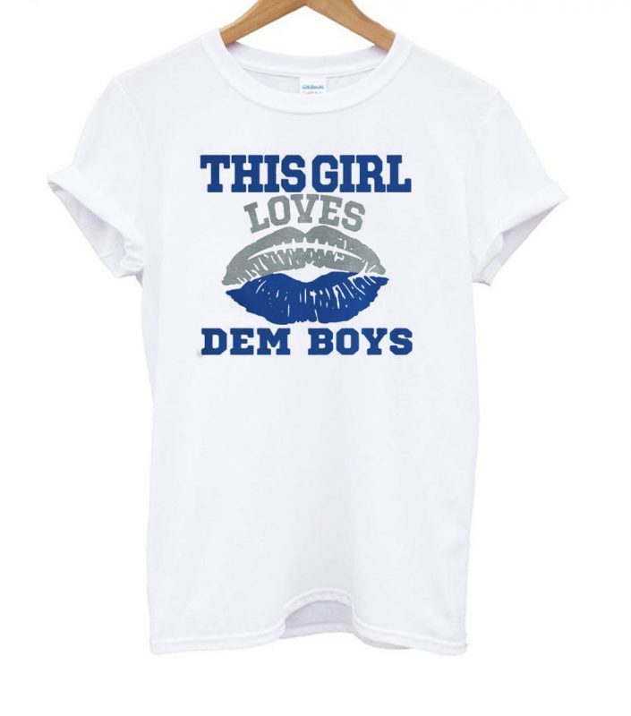 This Girl Loves Dem Boys Lip T-Shirt