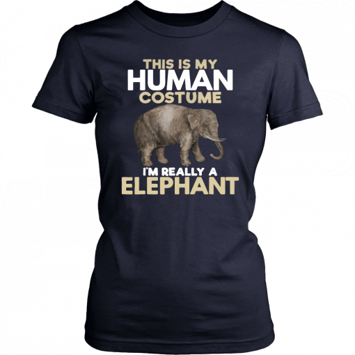 This Is My Human Costume Im Really A Elephant Halloween Classic Tee Shirt