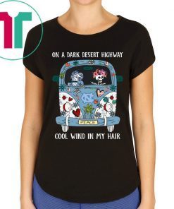 UNC On a dark desert highway cool wind in my hair t-shirt