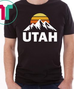 UTAH With Mountains At Sunset Vintage T-Shirt