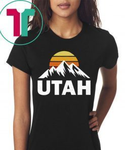 UTAH With Mountains At Sunset Vintage T-Shirt