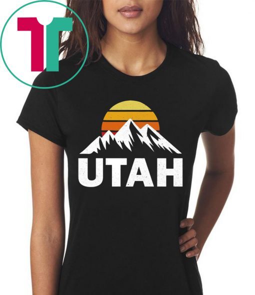 UTAH With Mountains At Sunset Vintage T-Shirt