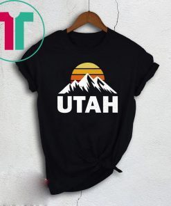 UTAH With Mountains At Sunset Vintage T-Shirt