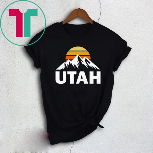 UTAH With Mountains At Sunset Vintage T-Shirt