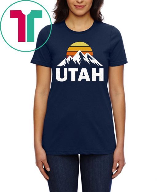 UTAH With Mountains At Sunset Vintage T-Shirt