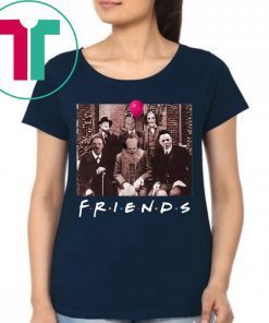 Friends IT Spooky Clown Jason Squad Horror Funny Tee Shirts