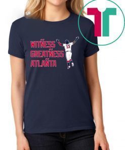 RONALD ACUÑA JR. SHIRT WITNESS GREATNESS ATLANTA T-SHIRT