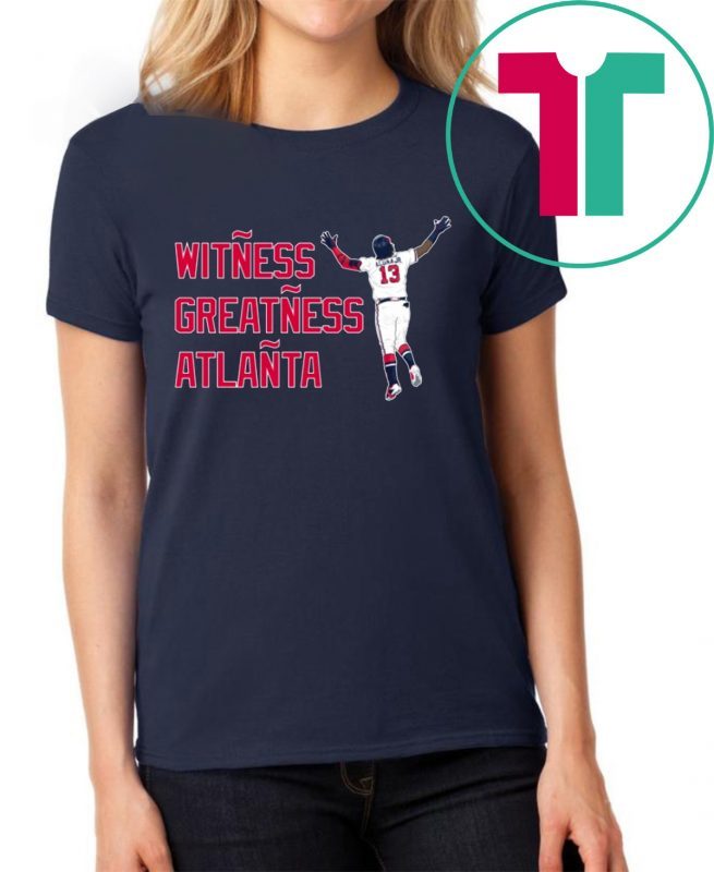 RONALD ACUÑA JR. SHIRT WITNESS GREATNESS ATLANTA T-SHIRT