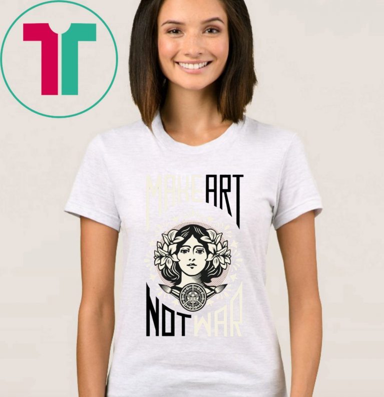 Make Art not War Obey Grey Unisex 2019 T-Shirt