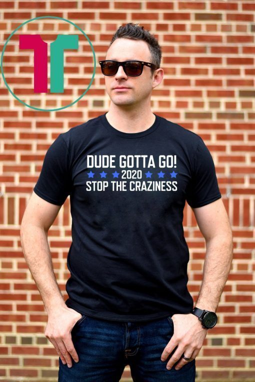 Dude Gotta Go Stop The Craziness 2020 Classic T-Shirt