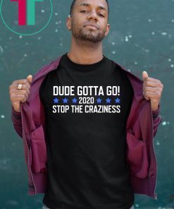 Dude Gotta Go Stop The Craziness 2020 Classic T-Shirt