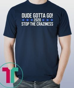 Dude Gotta Go Stop The Craziness 2020 Classic T-Shirt