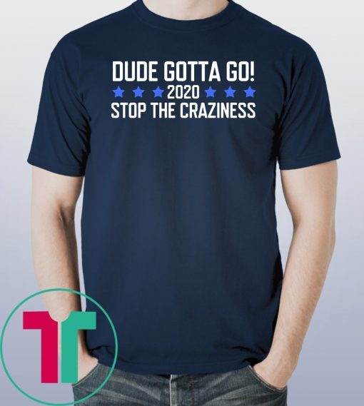 Dude Gotta Go Stop The Craziness 2020 Classic T-Shirt