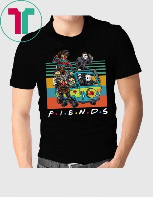 Vintage Friends TV Show Characters Horror Movies Shirt