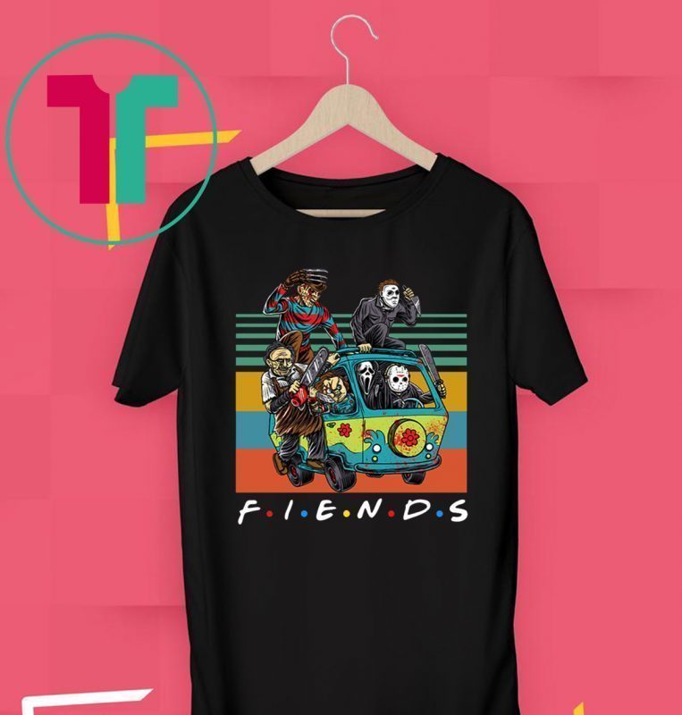 Vintage Friends TV Show Characters Horror Movies Shirt