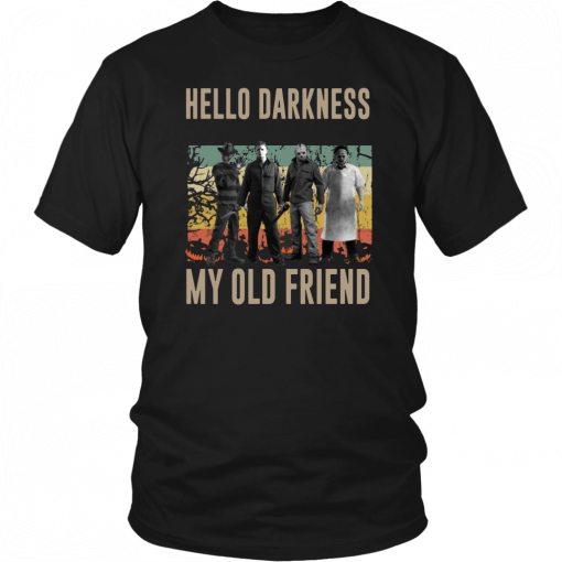 Vintage Horror Characters Hello Darkness My Old Friend Classic 2019 T-Shirt