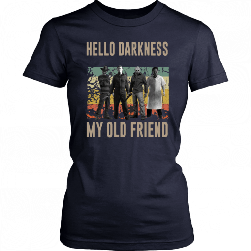 Vintage Horror Characters Hello Darkness My Old Friend Classic 2019 T-Shirt