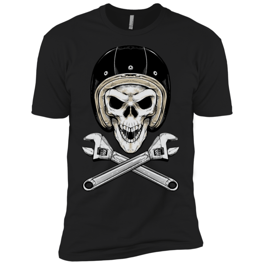 Vintage biker skull and wrench Union Pipefitter T-Shirt Hoodie Tank-Top ...