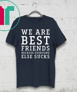 We are best friends because everyone else sucks t-shirt