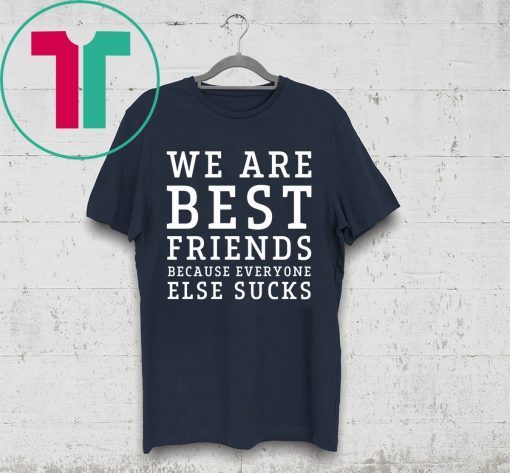 We are best friends because everyone else sucks t-shirt